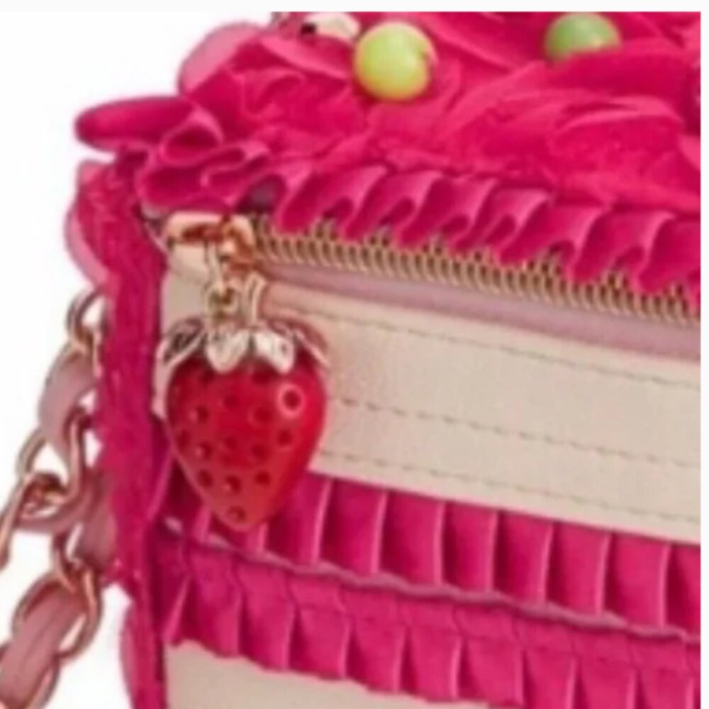 NWT Betsey Johnson LETS EAT CAKE WRISTLET-COLLECTIBLE - Picture 6 of 12